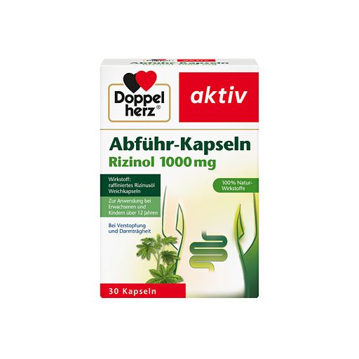 DOPPELHERZ Abführ-Kapseln Rizinol 1.000 mg