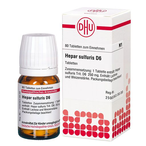 HEPAR SULFURIS D 6 Tabletten