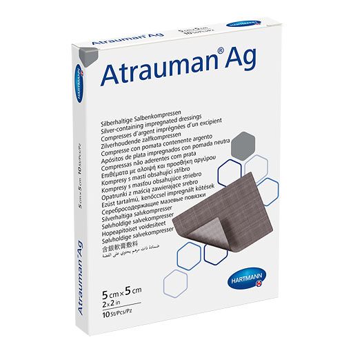 ATRAUMAN Ag 5x5 cm steril Kompressen