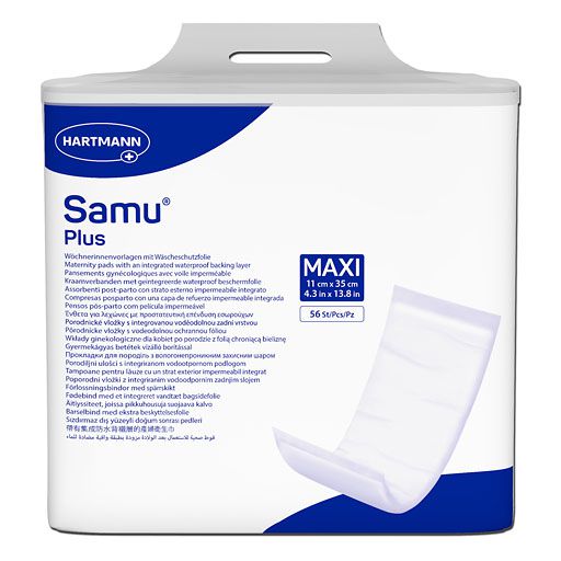 SAMU Wöchnerinnen Vorlagen Plus maxi 11x35 cm