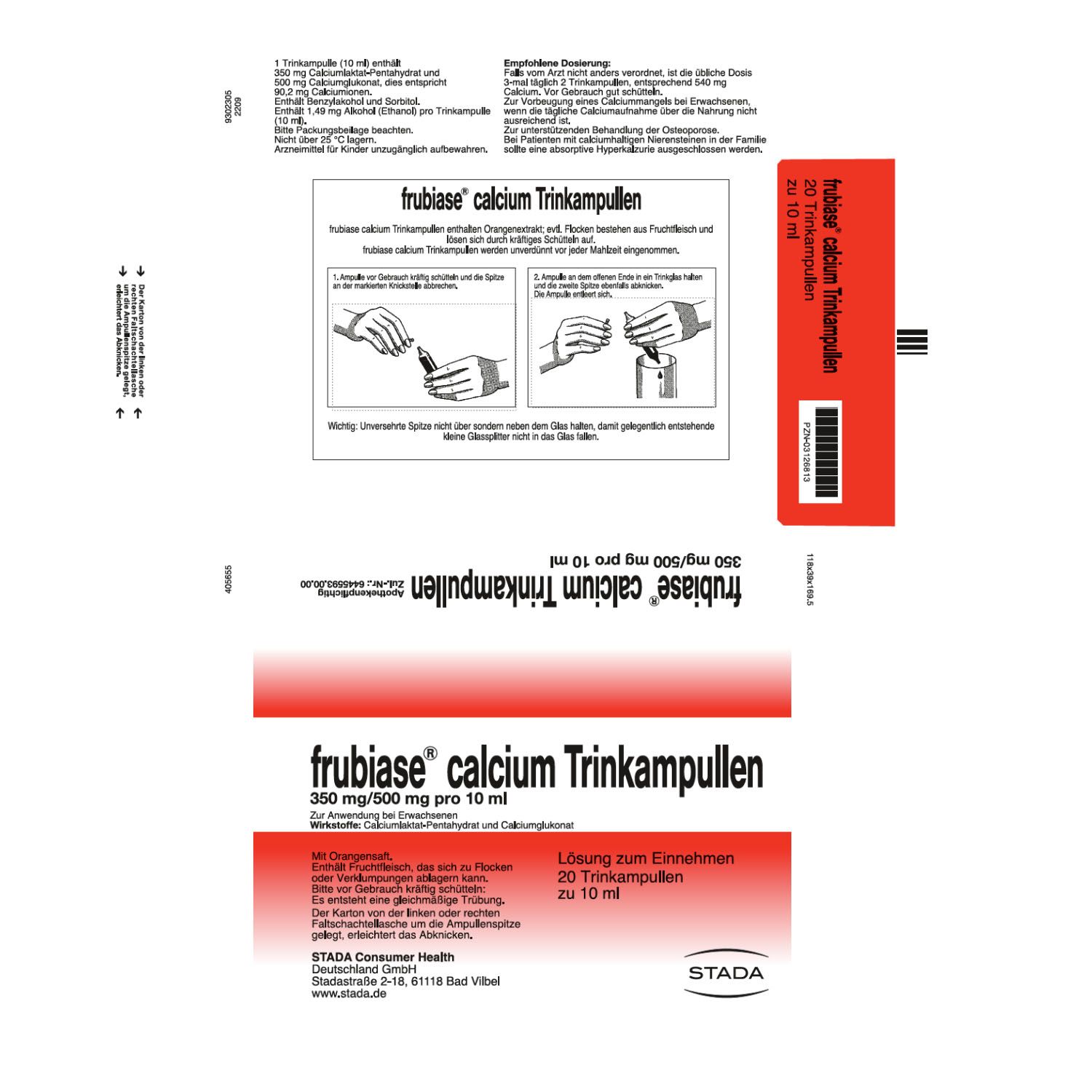 FRUBIASE CALCIUM T Trinkampullen