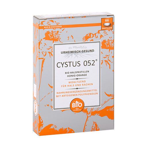 CYSTUS 052 Bio Halspastillen Honig Orange