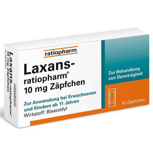 LAXANS-ratiopharm 10 mg Zäpfchen