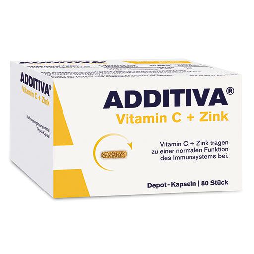 ADDITIVA Vitamin C+Zink Depotkaps.Aktionspackung