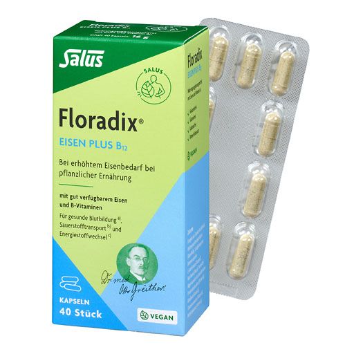 FLORADIX Eisen plus B12 vegan Kapseln