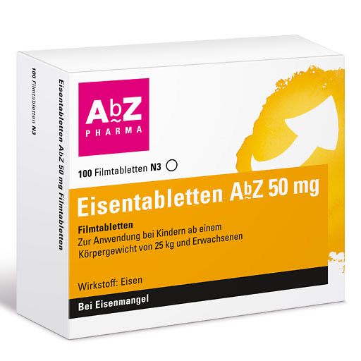 EISENTABLETTEN AbZ 50 mg Filmtabletten