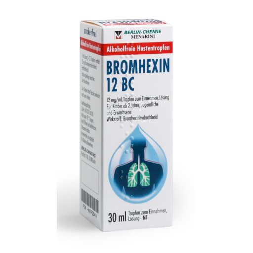 BROMHEXIN 12 BC Tropfen zum Einnehmen