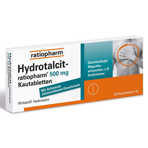 HYDROTALCIT-ratiopharm 500 mg Kautabletten