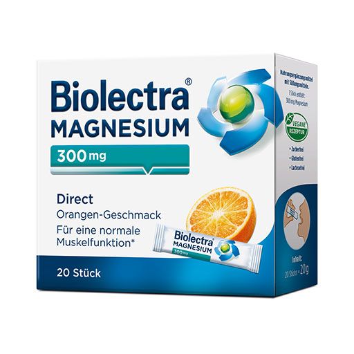 BIOLECTRA Magnesium 300 mg Direct Orange Sticks