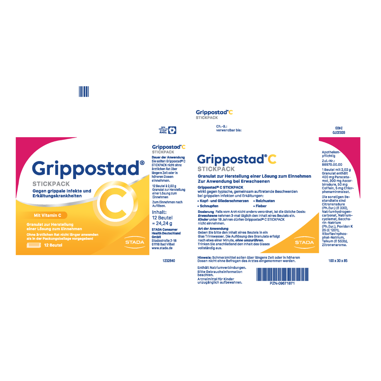 GRIPPOSTAD C Stickpacks