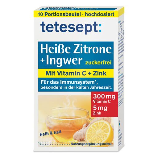 TETESEPT heiße Zitrone mit Ingwer zuckerfr.Pulver