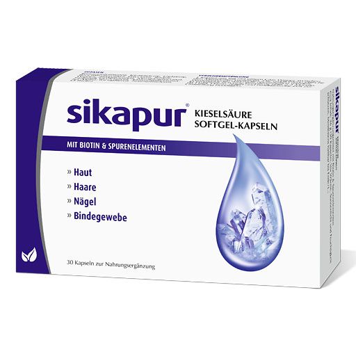 SIKAPUR Kieselsäure Softgel-Kapseln mit Biotin