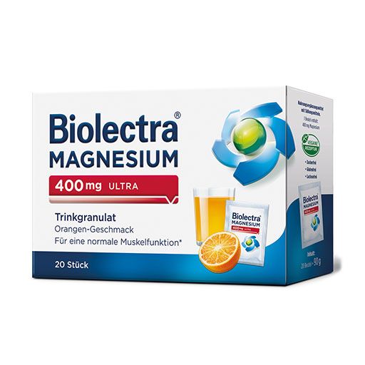 BIOLECTRA Magnesium 400 mg ultra Trinkgran.Orange