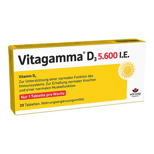 VITAGAMMA D3 5.600 I.E .Vitamin D3 NEM Tabletten