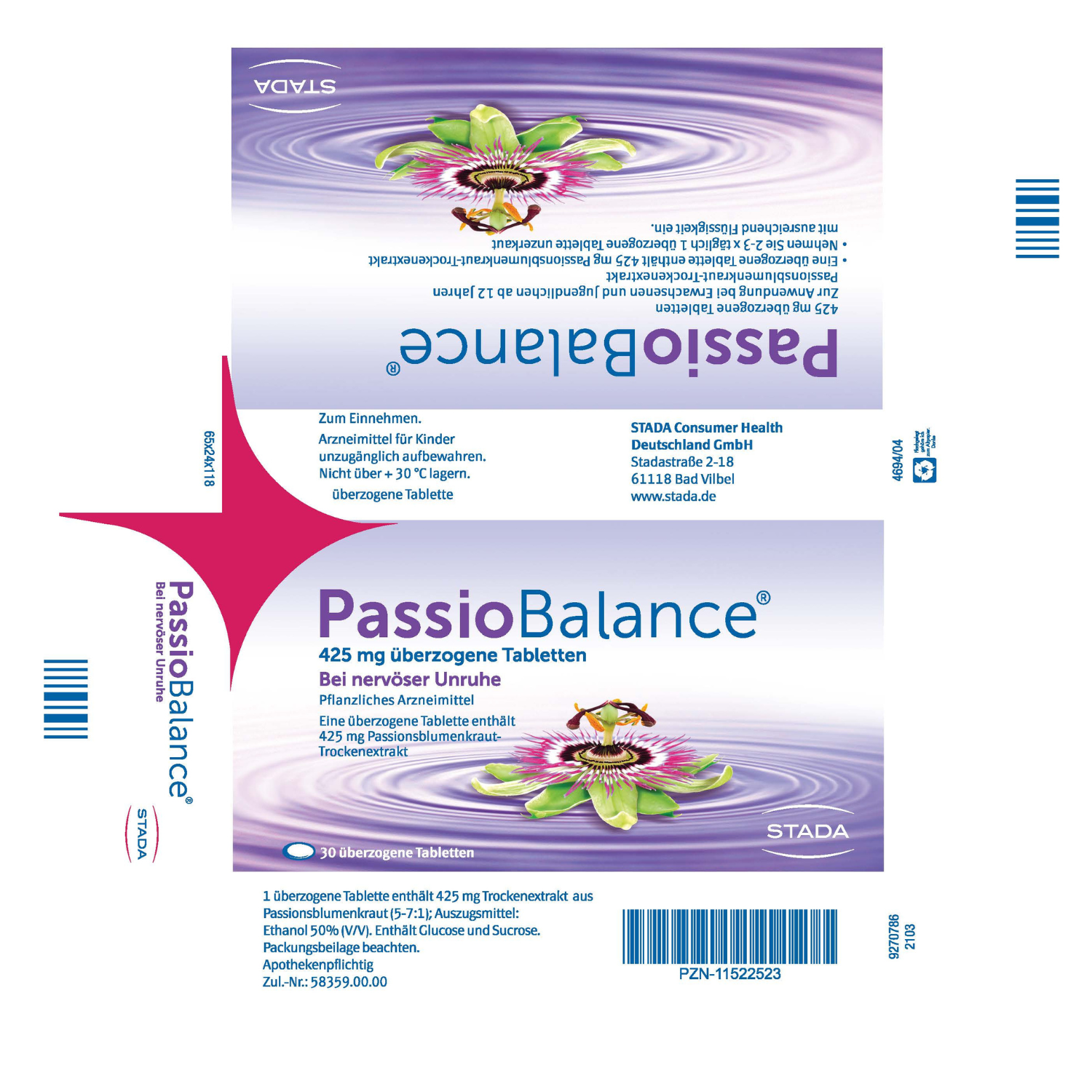 PASSIO Balance überzogene Tabletten