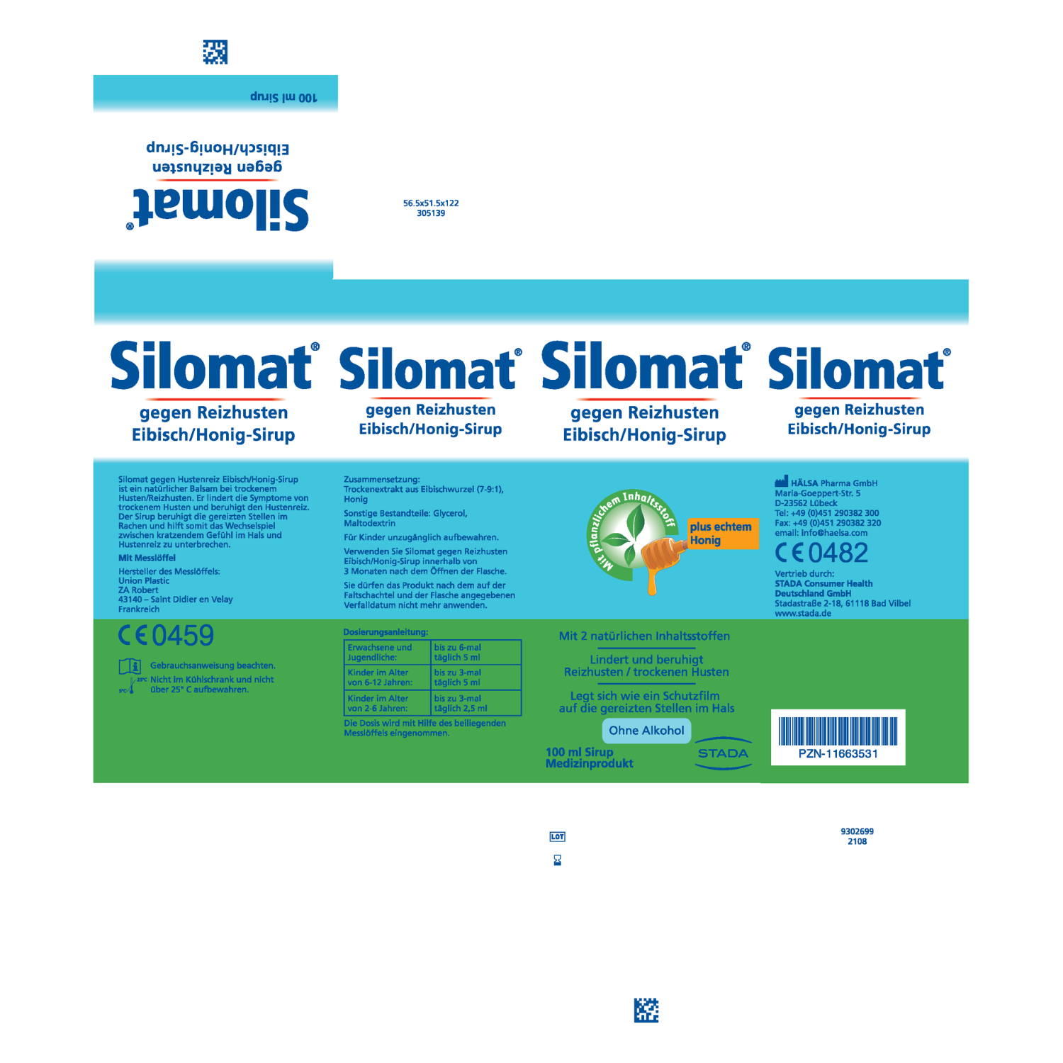 SILOMAT gegen Reizhusten Eibisch/Honig-Sirup