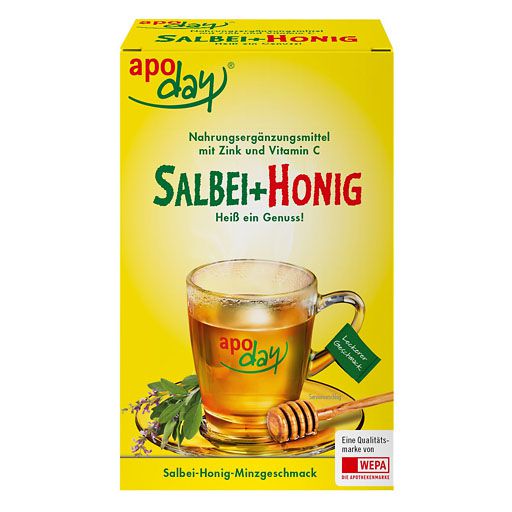 APODAY heißer Salbei+Honig+Vit.C+Zink Pulver