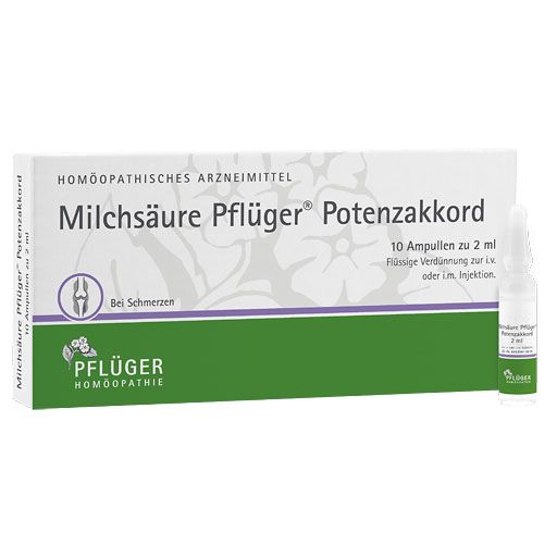 MILCHSÄURE Pflüger Potenzakkord Inj.-Lsg.Amp.