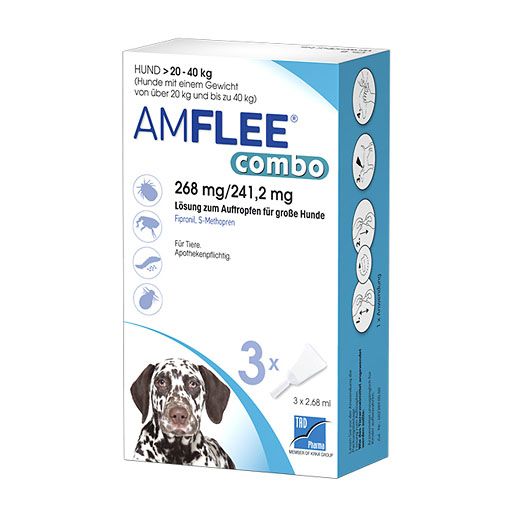 AMFLEE combo 268/241,2mg Lsg.z.Auf.f.Hunde 20-40kg