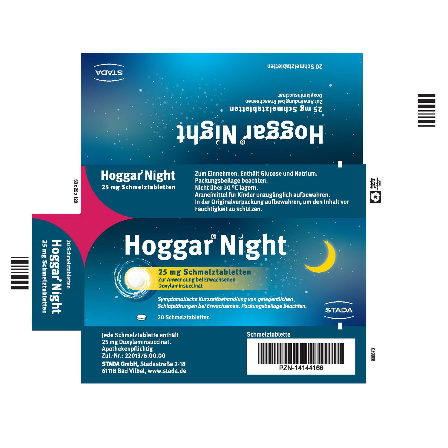 HOGGAR Night 25 mg Schmelztabletten