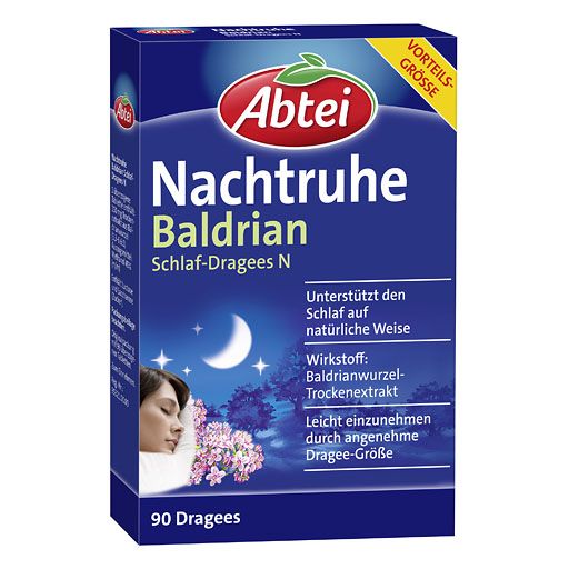 ABTEI Nachtruhe Baldrian Schlaf-Dragees N