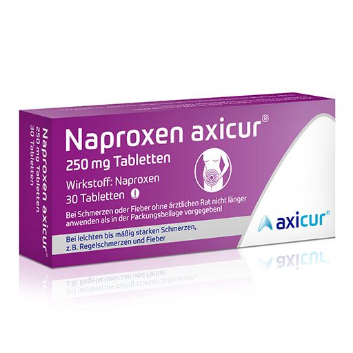 NAPROXEN axicur 250 mg Tabletten