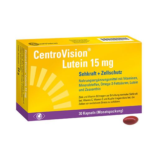 CENTROVISION Lutein 15 mg Kapseln