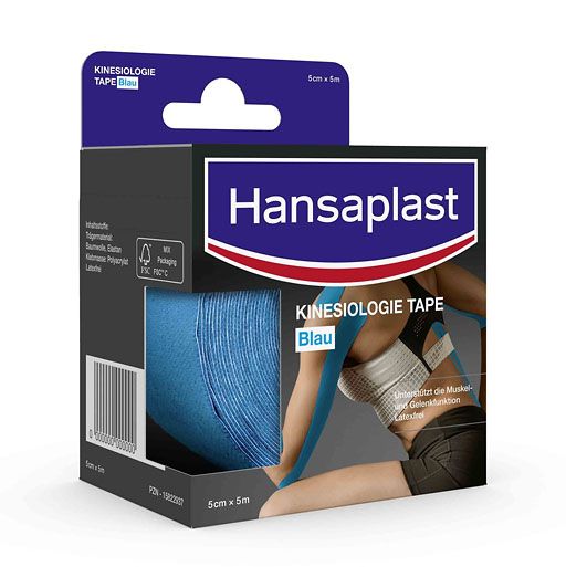 HANSAPLAST Sport Kinesiologie Tape 5 cmx5 m blau