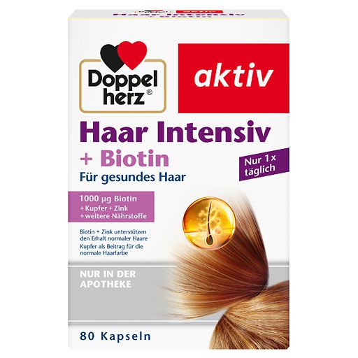 DOPPELHERZ Haar Intensiv+Biotin Kapseln