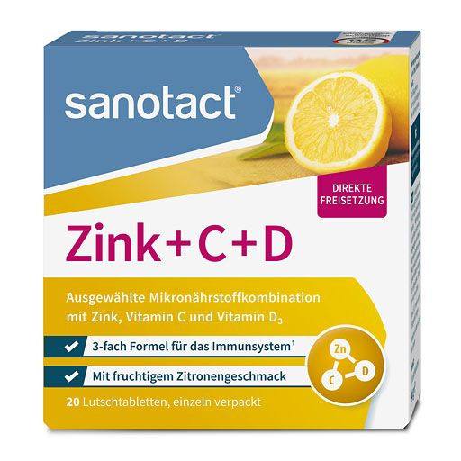 SANOTACT Zink+C+D Lutschtabletten