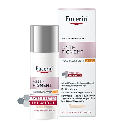 EUCERIN Anti-Pigment Tag getönt hell LSF 30