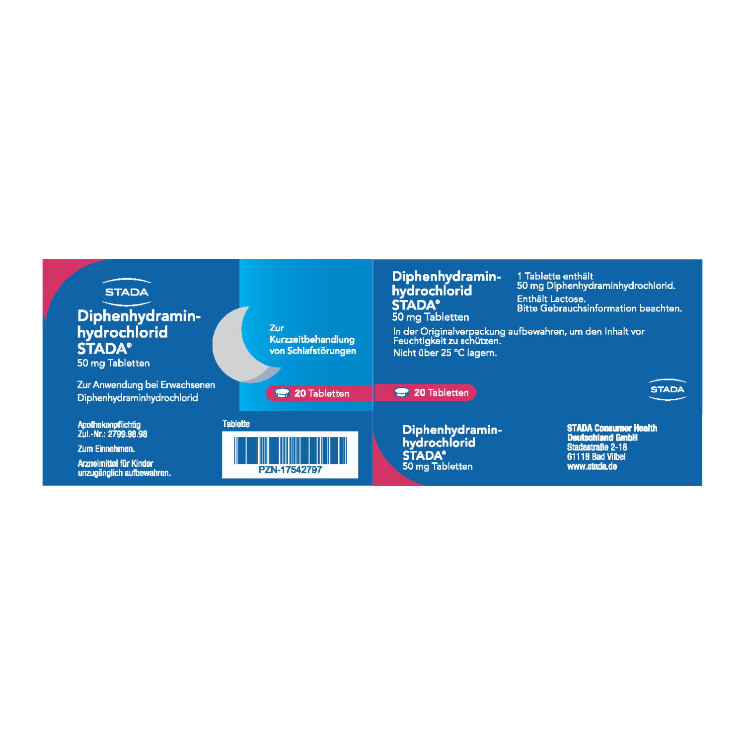 DIPHENHYDRAMINHYDROCHLORID STADA 50 mg Tabletten