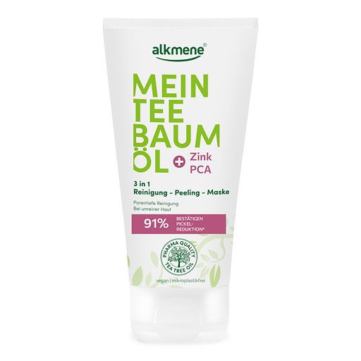 ALKMENE Mein Teebaumöl 3in1 Reinigung-Peeling-Mask