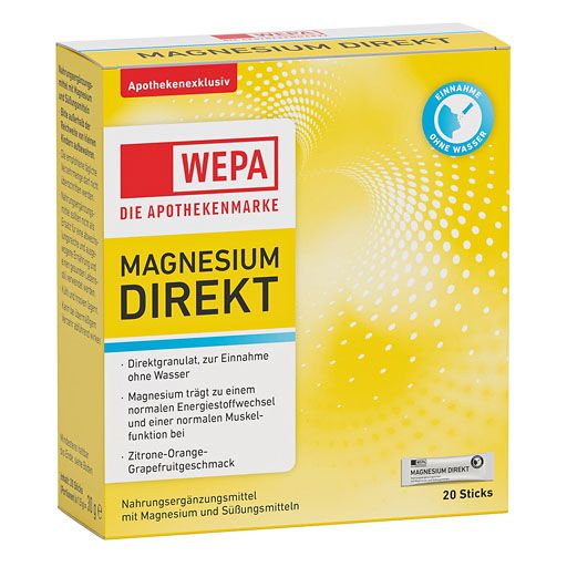 WEPA Magnesium Direkt Sticks