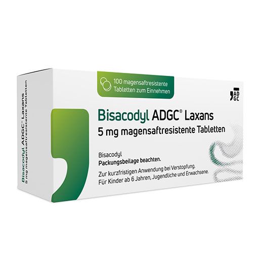 BISACODYL ADGC Laxans 5 mg magensaftres.Tabletten