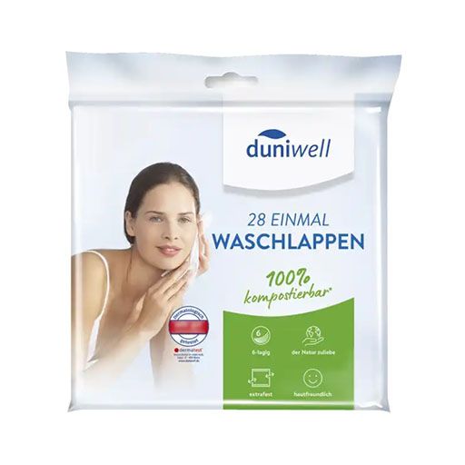 DUNIWELL Einmal Waschlappen Tissue 6lagig