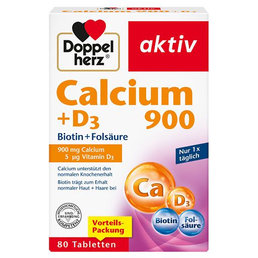 DOPPELHERZ Calcium 900+D3 Tabletten