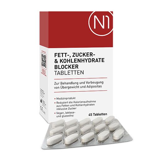 N1 Fett- Zucker- & Kohlenhydrate Blocker Tabletten