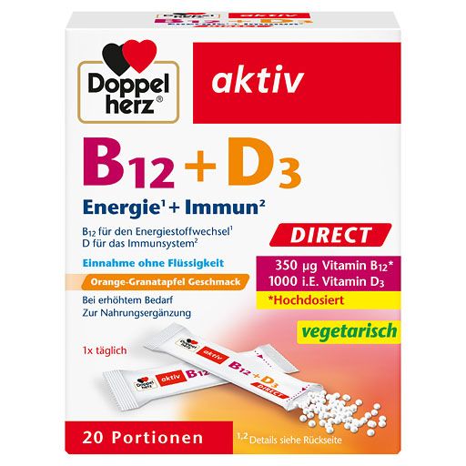 DOPPELHERZ B12+D3 DIRECT Pellets