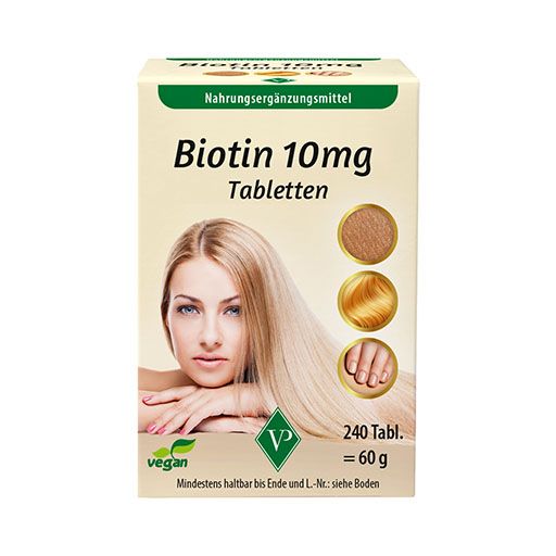 BIOTIN 10 mg hochdosiert vegan Tabletten