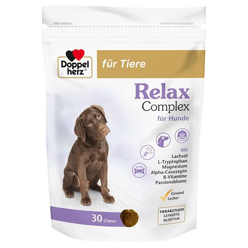 DOPPELHERZ für Tiere Relax Complex Chews f.Hunde