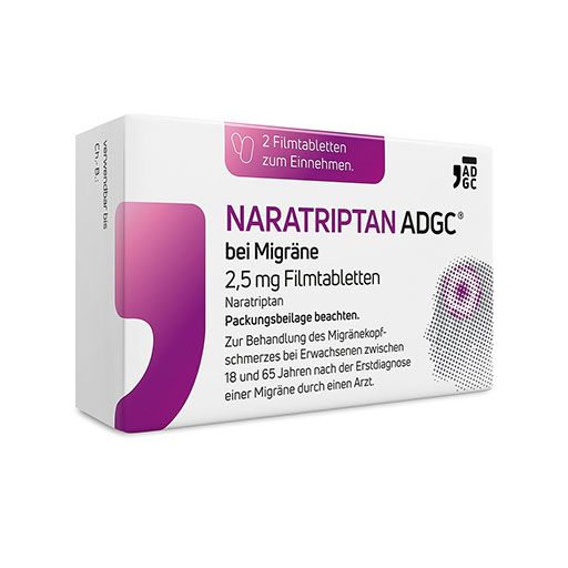 NARATRIPTAN ADGC bei Migräne 2,5 mg Filmtabletten