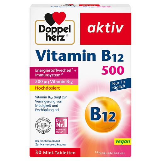 DOPPELHERZ Vitamin B12 500 Tabletten