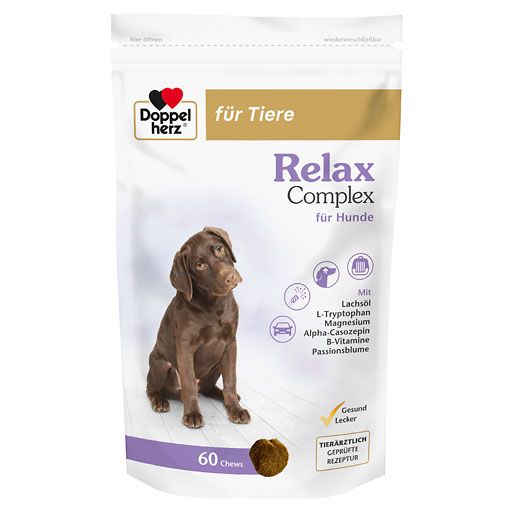 DOPPELHERZ für Tiere Relax Complex Chews f.Hunde