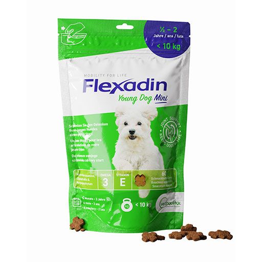 FLEXADIN Young Dog Mini Chews Erg.-Futterm.f.Hunde