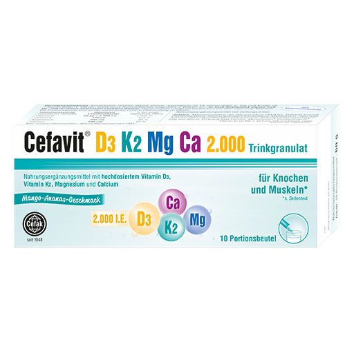 CEFAVIT D3 K2 Mg Ca 2.000 Trinkgranulat