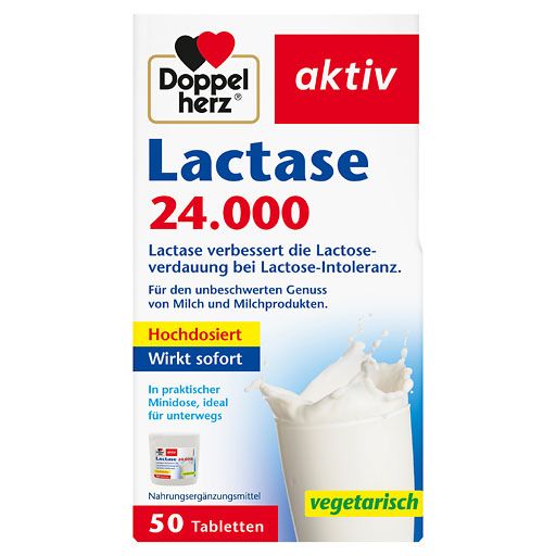 DOPPELHERZ Lactase 24.000 Tabletten