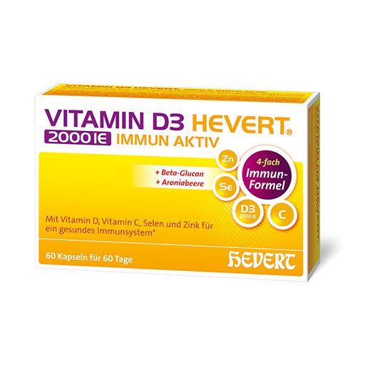 VITAMIN D3 HEVERT 2000 IE Immun Aktiv Kapseln